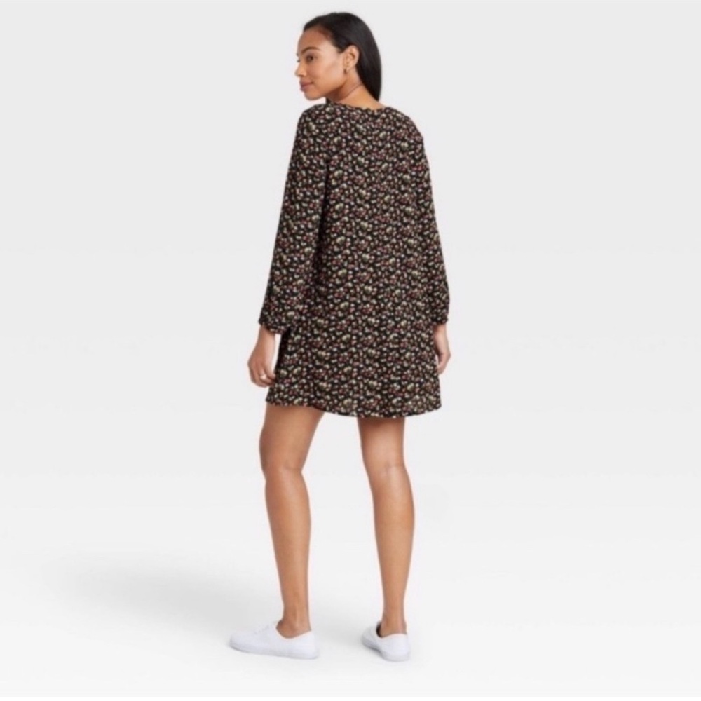 NWT The Nines By Hatch Floral Long Sleeve Dress Size Large